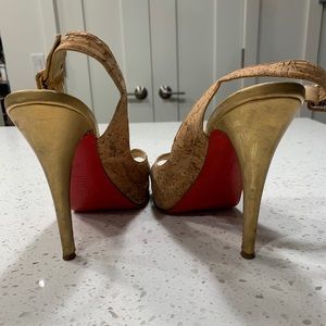 Christian Louboutin cork heel